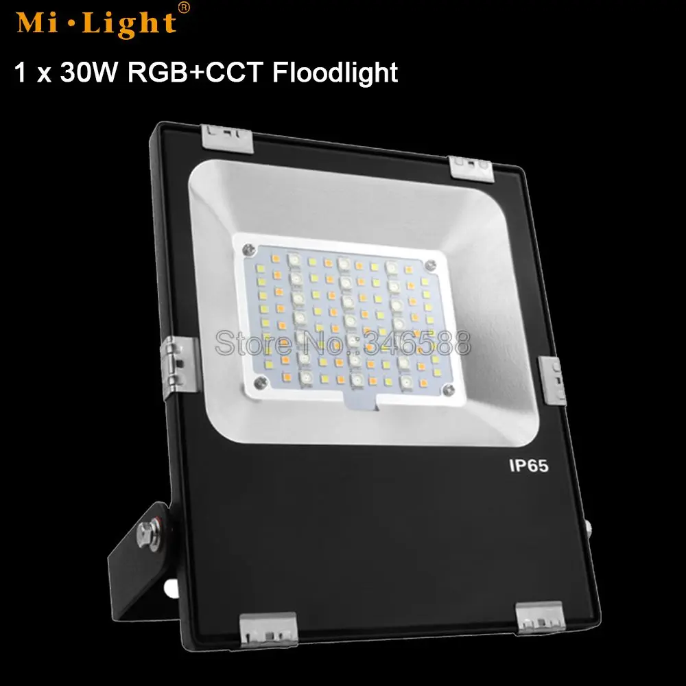 1 Floodlight Only 1x Mi. высокой мощности 30 Вт RGB+ CCT прожектор переменного тока 110 V 220 V Вход FUTT03+ 1x Wi-Fi iBox1 сигнальная лампа+ 1x2,4G Беспроводной RF 4 зоны сенсорный пульт дистанционного управления - Испускаемый цвет: 1 Floodlight Only