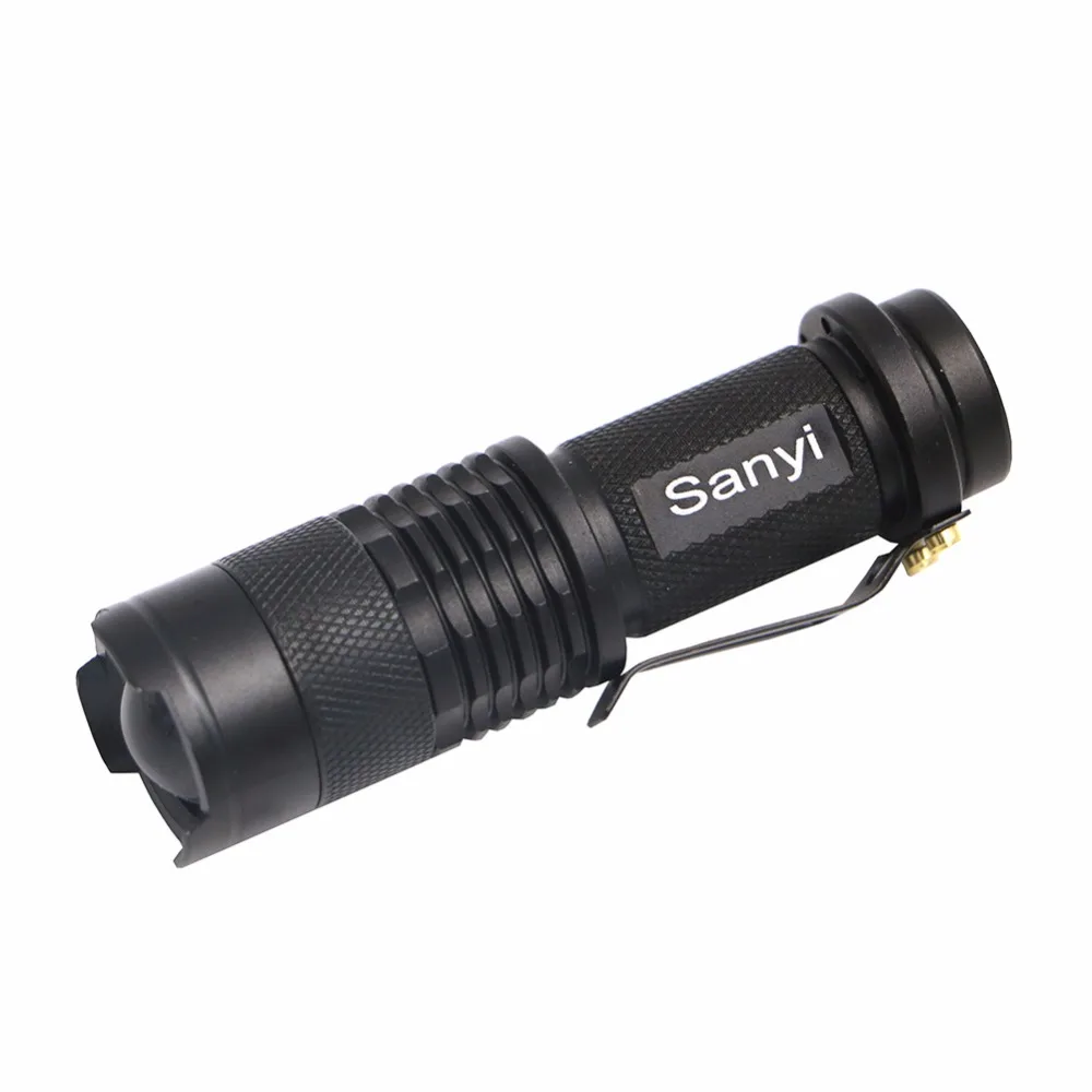 

5 Colors Pocket Mini Torch 2000 Lumens 3 Modes LED Flashlight Adjustable Focus Lanternas Portable Lights Spotlight AA 14500