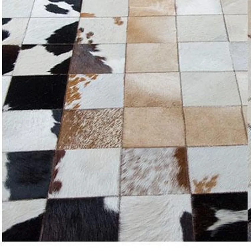 Роскошный коврик из натуральной воловьей швы большого размера 140*200 см