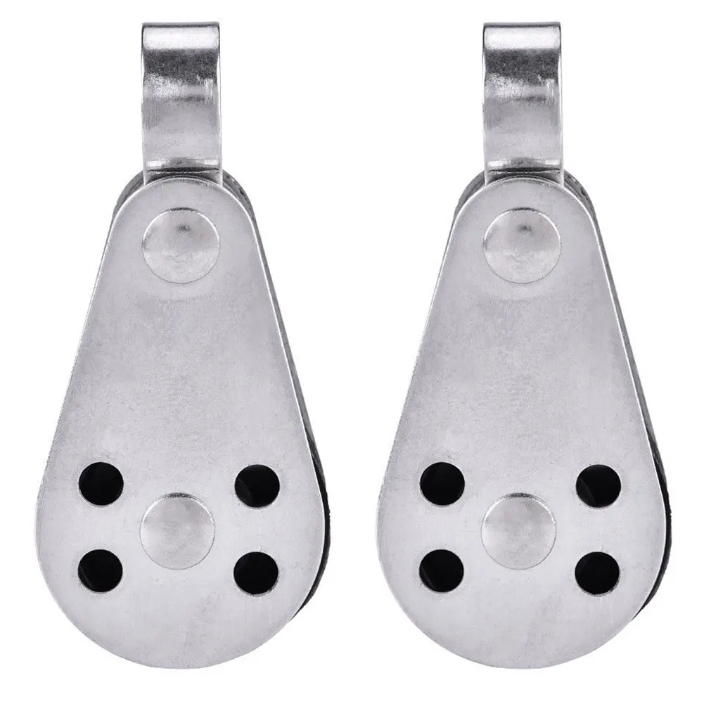 2 шт./компл. морской ролик нержавеющая сталь парусный спорт шкив каноэ Прочный