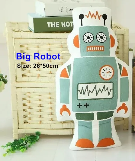 robot Модные милые Мультяшные животные панда Медведь подушка с изображением роботов Подушка Детские спокойный сон куклы мягкие игрушки для детей Мальчики украшения комнаты - Цвет: robot