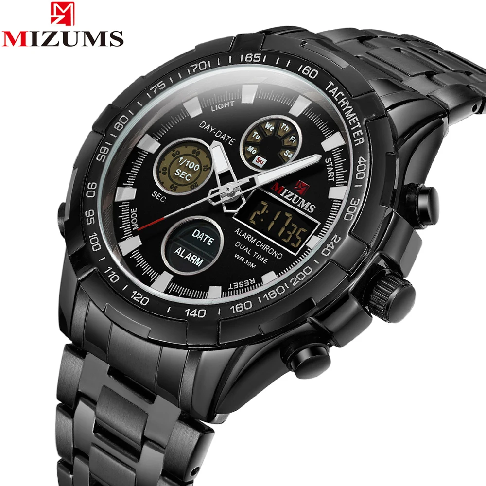 2018 Роскошные брендовые золотистые полностью светодиодный ные часы с хронографом