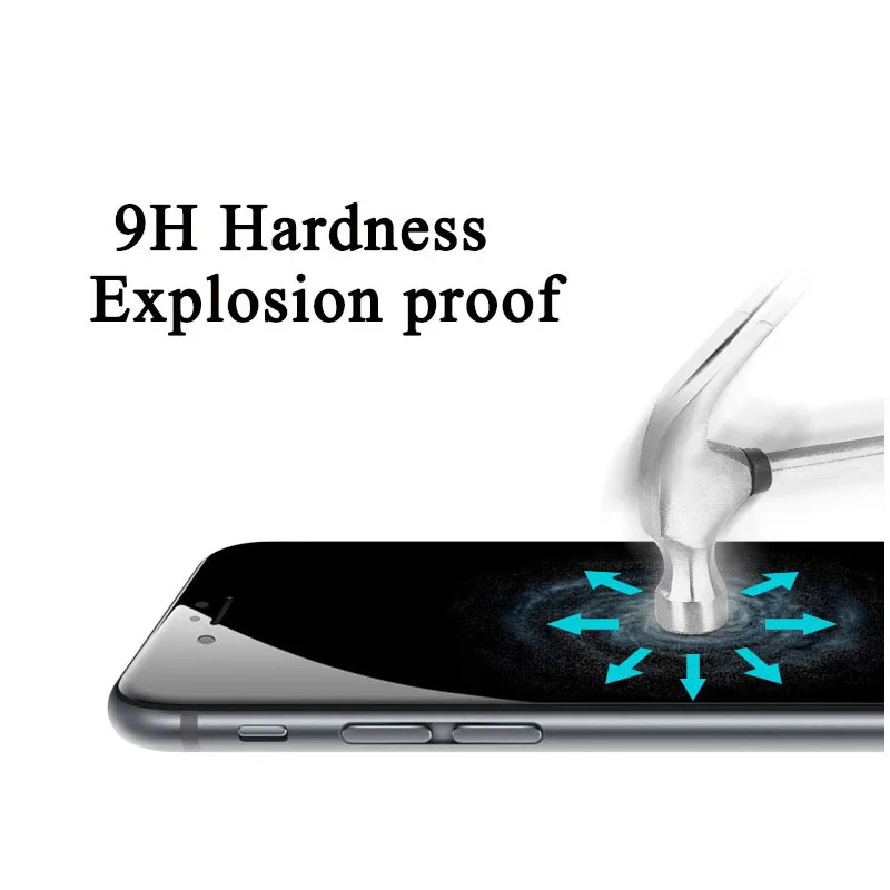 Полноэкранная защита закаленное стекло для iPhone X защитная пленка экрана 7 8 plus 0 26