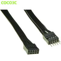 computer motherboard 9pin usb extension cable pc 9p usb male header to female port data cable mf