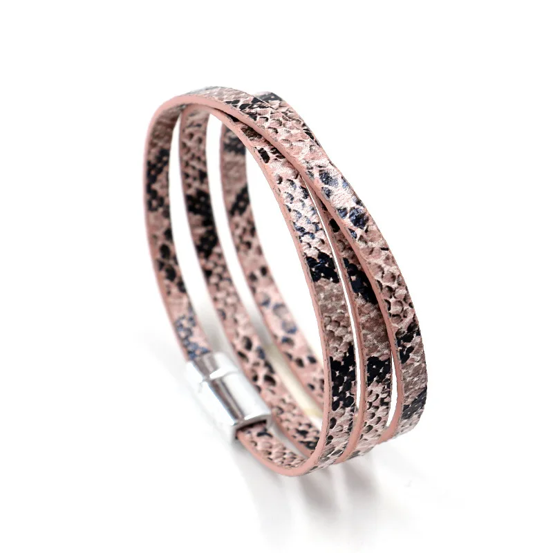 Кожаный браслет с резиновой пленкой зимний кожаный женские Украшения|jewelry