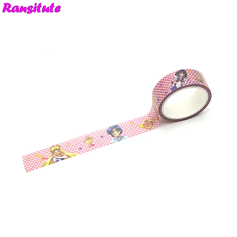 Ransitute R437 розовые стильная футболка с изображением персонажей видеоигр лента Washi