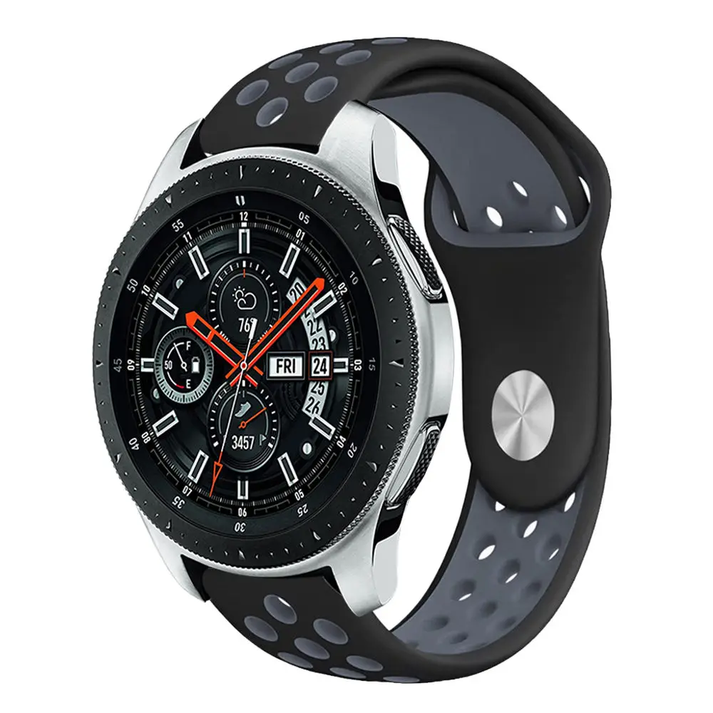 2 красочные ремешки 22 мм Replacemet для Samsung Galaxy Watch 46 браслет дышащие Смарт часы