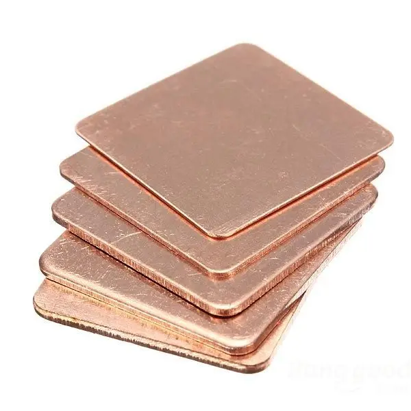 dollarkey 5 X Copper Heat Sink Laptop GPU CPU Heatsink Shim|copper heatsink|copper duckcopper jacks |