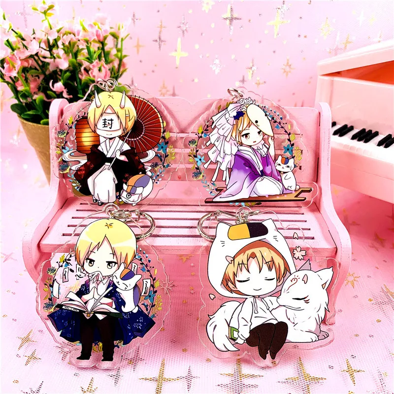 Книга японского аниме Natsume брелок с дизайном друзья модные Мультяшные фигурки