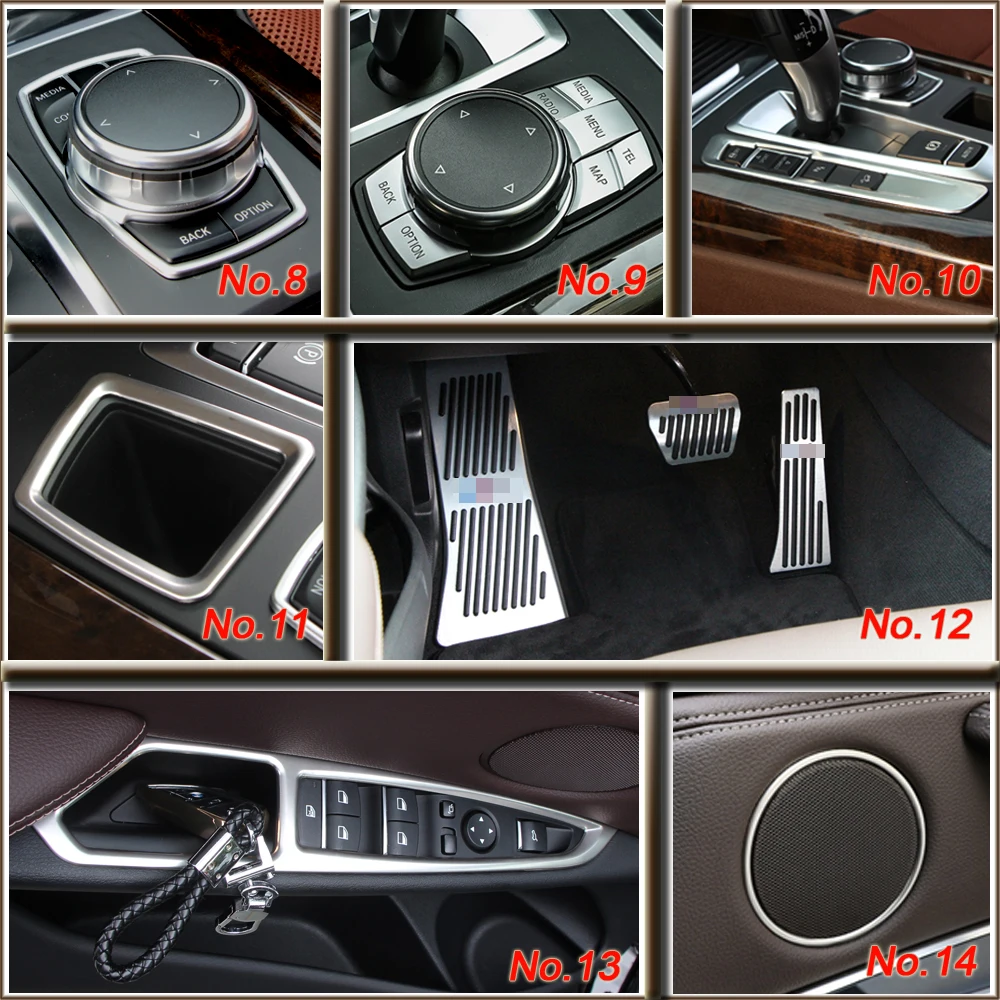 BROSHOO наклейки на кнопки передач автомобиля 3D для Bmw X5 F15 X6 F16 2014-2017 Авто Стайлинг
