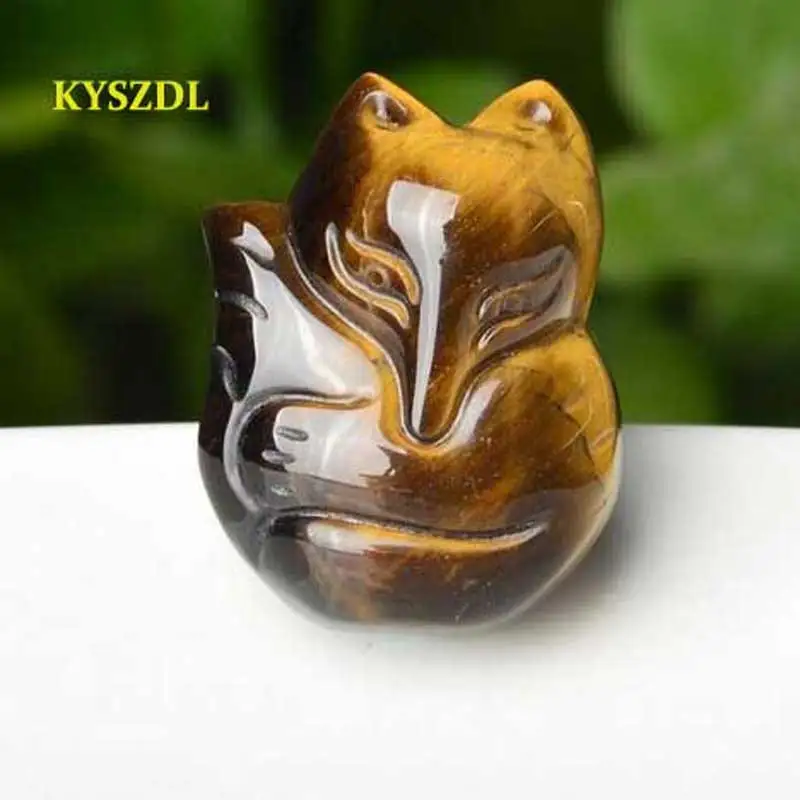 KYSZDL натуральный камень тигровый глаз шприц ручной резной кулон притягивающий
