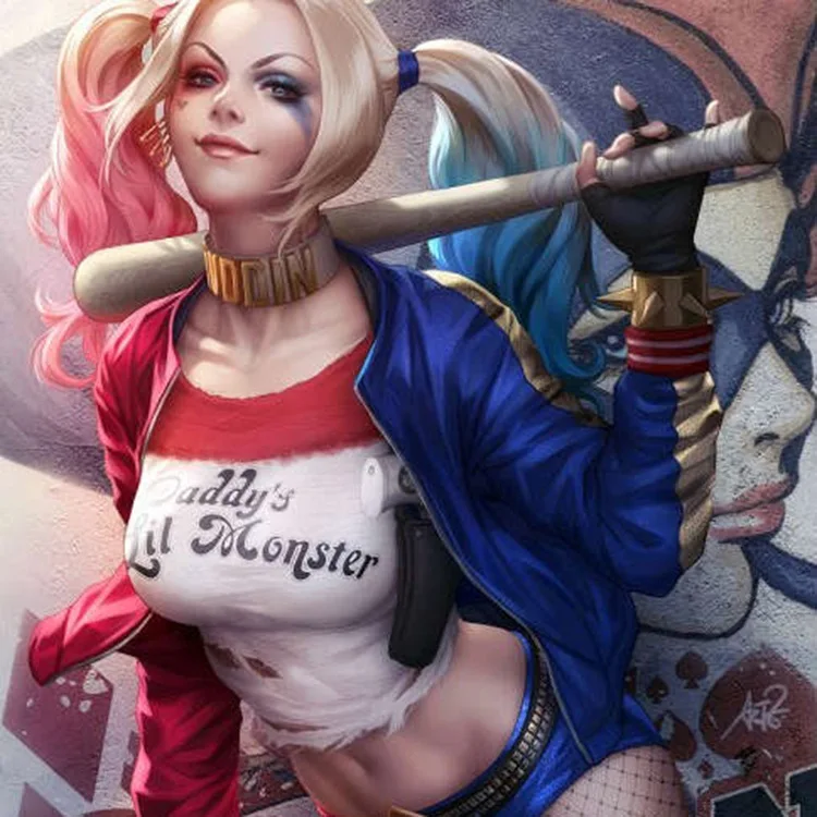 Чокер отряд самоубийц поп-культура ожерелье с буквами чокер Harley Quinn ошейник для
