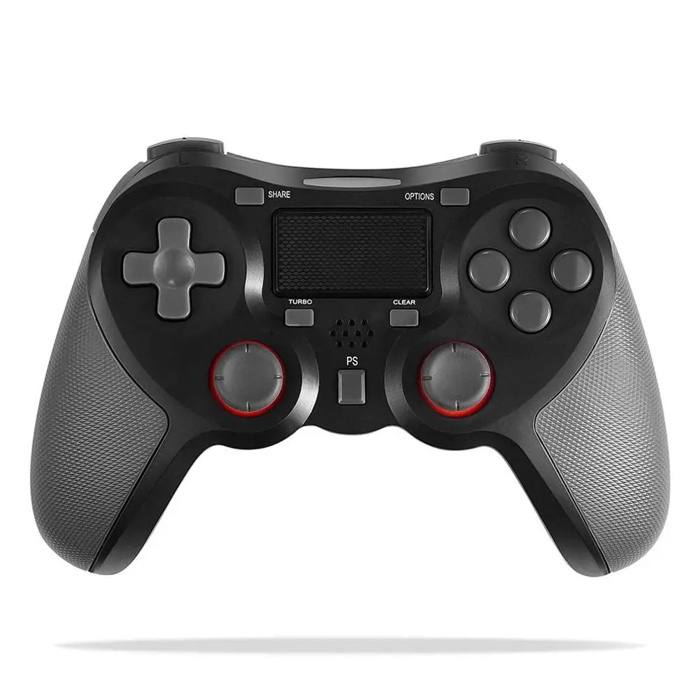 Черный Беспроводной контроллер геймпад контроллер для PS4 двойной шок джойстик геймпад подарок - Цвет: Черный