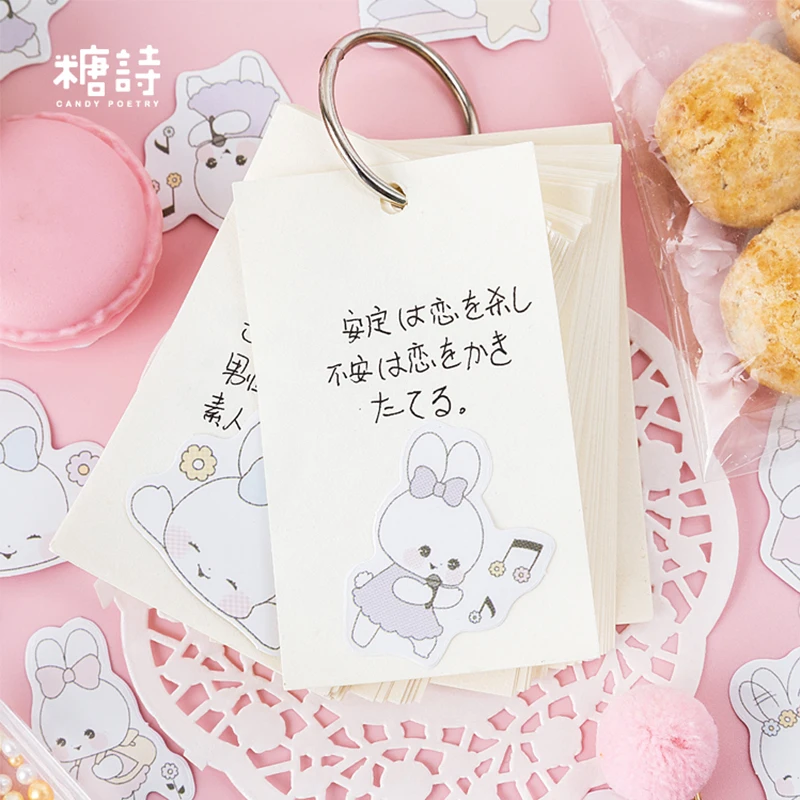 45 шт./кор. ТС с любимыми персонажами из мультфильмов; тапочки с кроликом; шлёпанцы для бумажная наклейка для творчества украшение стены стикеры для фотоальбом скрапбукинг этикетка наклейка