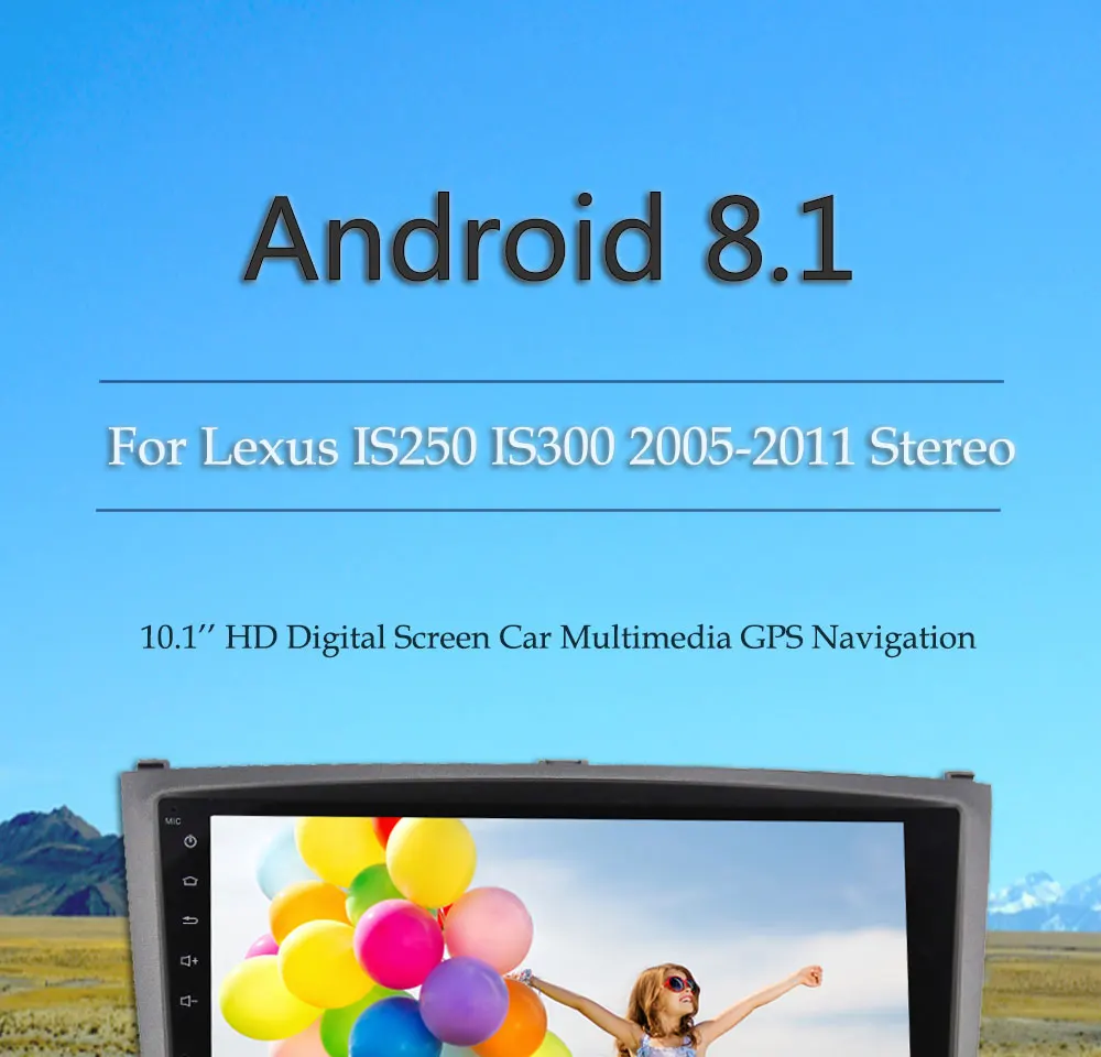 Головное устройство Android 8,1, автомобильное радио, Восьмиядерный dvd-плеер для Lexus IS250 IS300 2005-2012, стерео gps навигация, 2 Din, аудио Авторадио