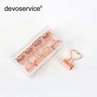 12pcs 19mm metal binder clips gold notes paper book clip organizer office learning stationery binding supplies files documents