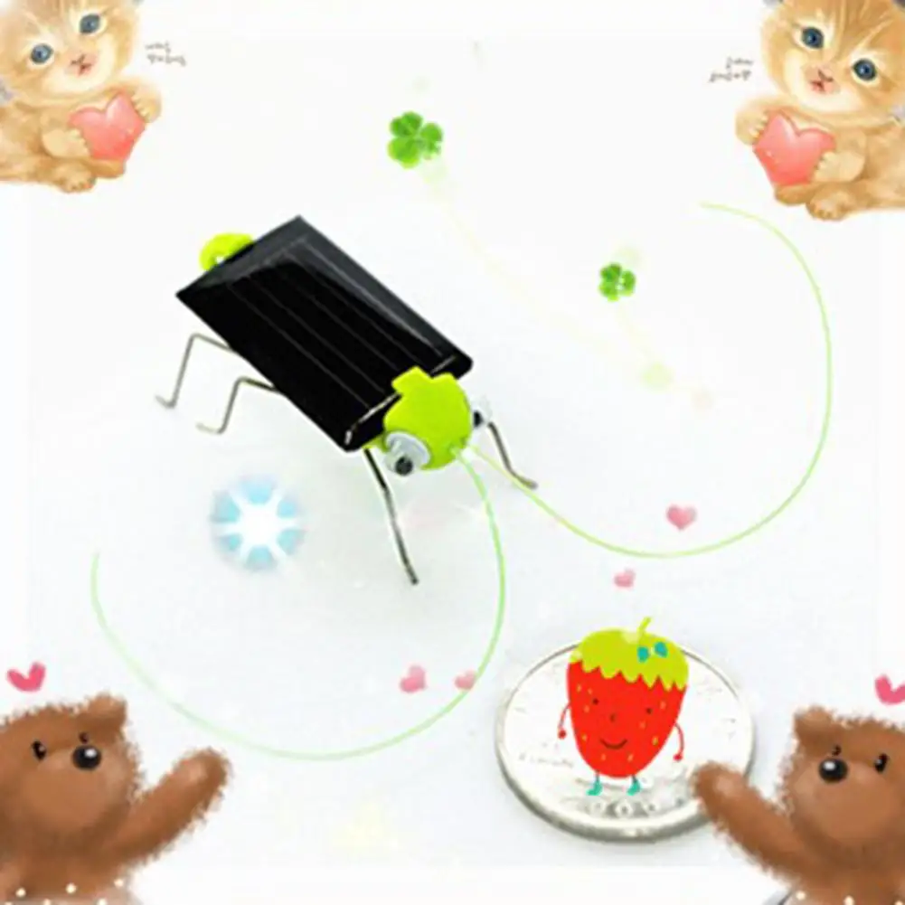Дети на солнечной батарейке, игрушки, Робот жук, Grasshopper мультфильм сумасшедшие тараканы модель автомобиля обучающая игрушка-гаджет для детей