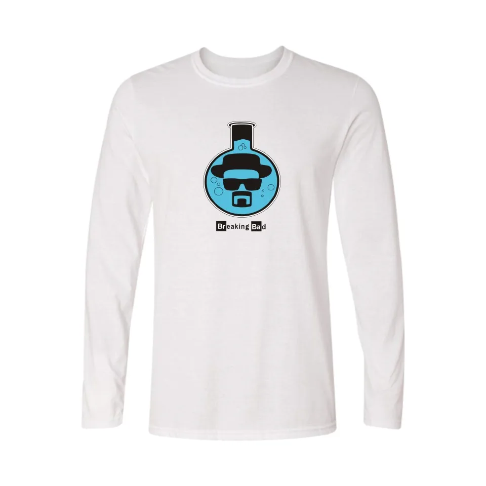 Панк Гейзенберг Белый 4xl майка Женские Летние Длинные Рукава и Мультфильм