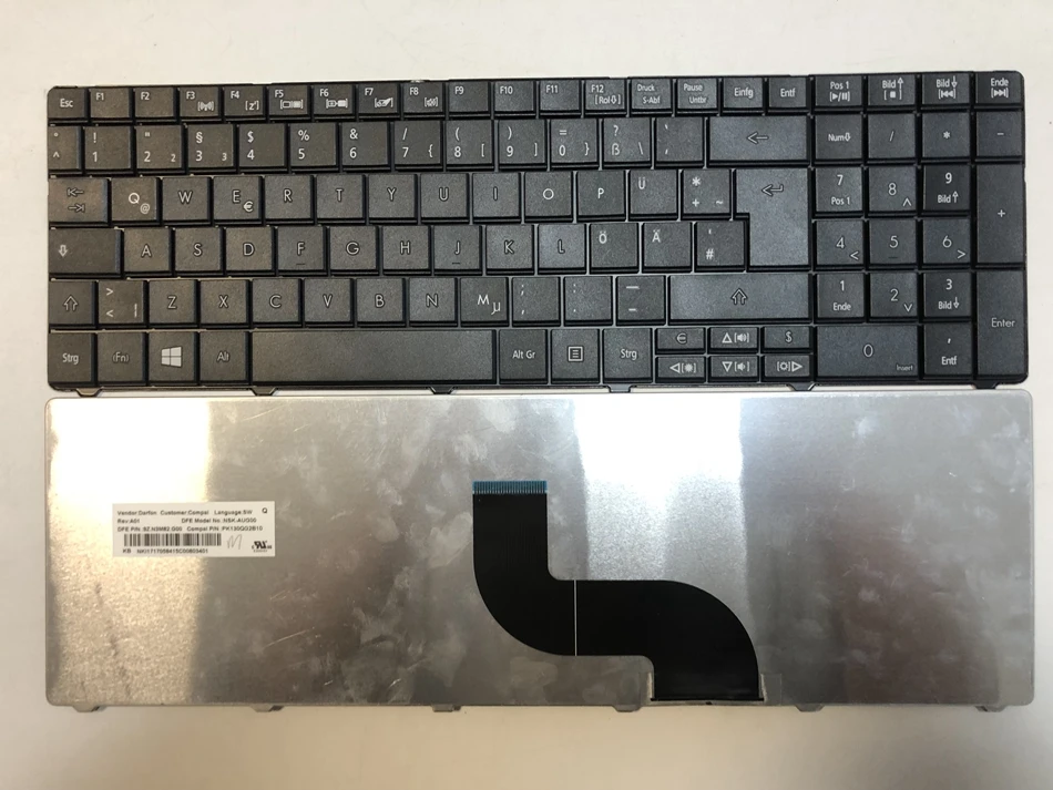 Испанская и немецкая клавиатура для ноутбука Acer Aspire E1 571G 521 531 571 531G черный SP GR