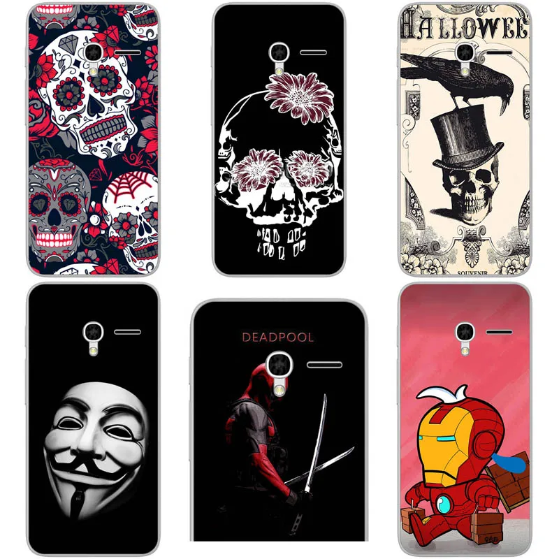 Мягкий с рисунком из ТПУ чехол для Alcatel One Touch Pixi 3 4,5 4G версия 5017D 5019D 5019 чехол для телефона s задняя крышка цветок