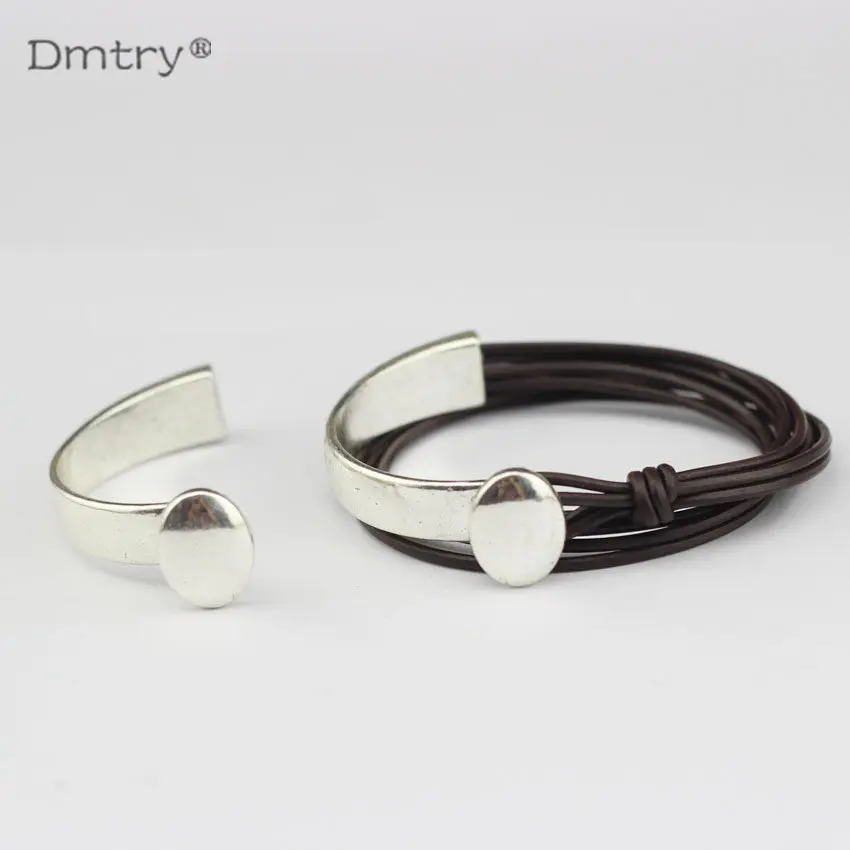 Dmtry 3 шт. половина манжеты крючок для браслета использования с 2*8 мм кожаные