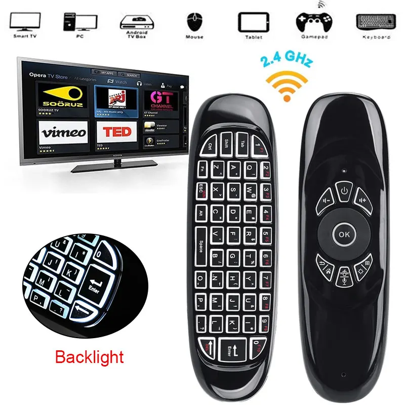 Беспроводная клавиатура Air Mouse 2 4 ГГц с голосовым управлением сенсорная панель