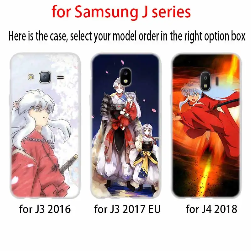 Inuyasha Japan Anime чехол из ТПУ силикона для Samsung Galaxy J6 J8 J3 J5 J7 J4 J2 J1 Plus 2018 2016 2017 EU Prime