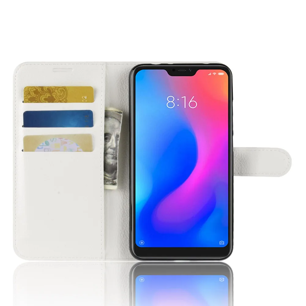Роскошный кожаный флип-чехол для Xiaomi Redmi Note 6 Pro чехол-книжка с подставкой чехол