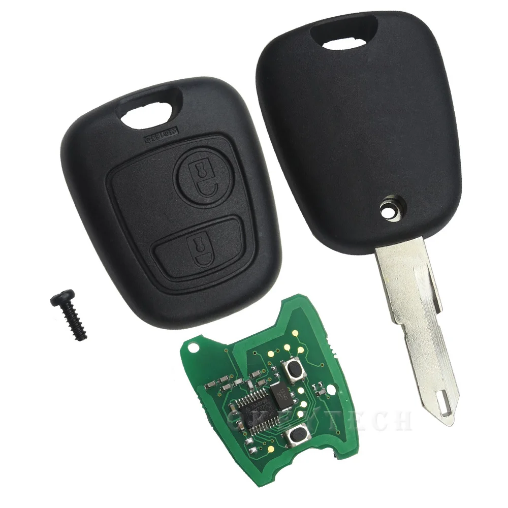 OkeyTech 2 кнопочный дистанционный ключ 433 МГц ID46 PCF7961 чип транспондера