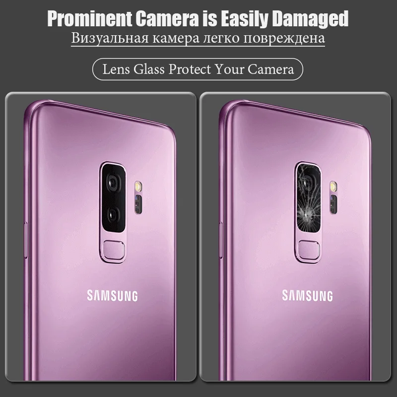 Стекло для камеры Samsung S8 S9 Plus Galaxy S9/ S6 S7 Edge защитная пленка прозрачные линзы galaxy note