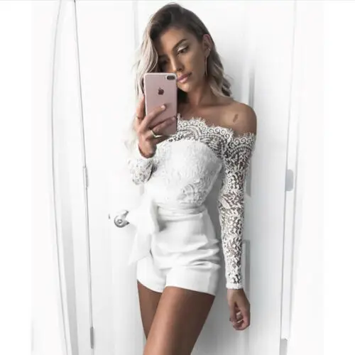 Женское боди с открытыми плечами и поясом эластичное трико кружевной комбинезон