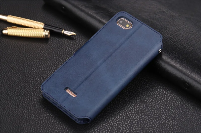 Роскошный чехол на Redmi 6A Чехол кошелек кожаный чехол funda для Xiaomi Redmi 6 Футляр для телефона с магнитом с отделением для карт ретро телефонные чехлы