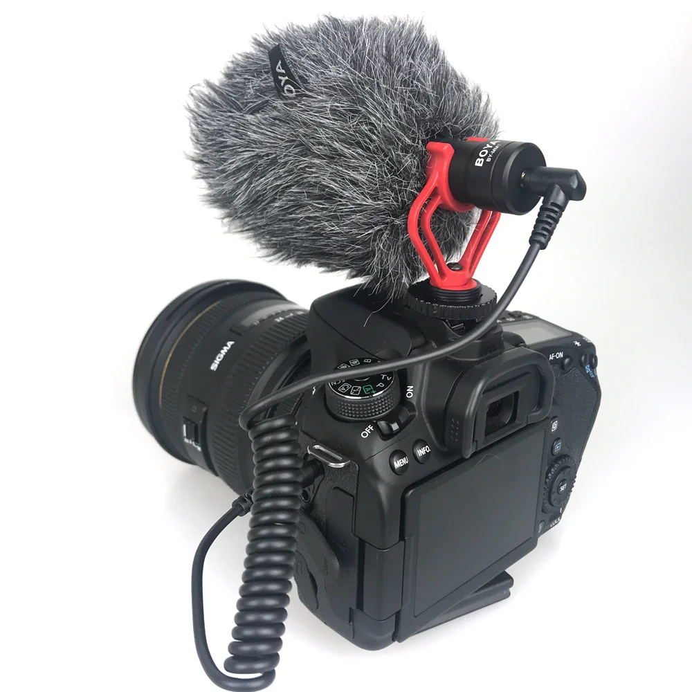 Компактный видеомикрофон BOYA для камер Canon Nikon Sony DJI Osmo DSLR Smooth Q 4 Feiyu Gimbal VS
