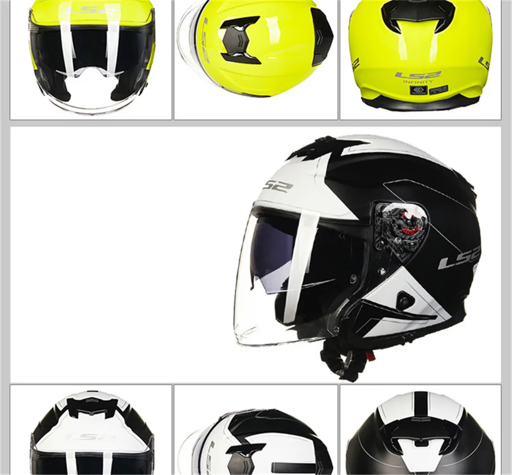 LS2 с открытым лицом скутер мотоциклетный шлем Casco Capacete Casque Moto для Kask Helm реактивные шлемы Motocyklowy OF521