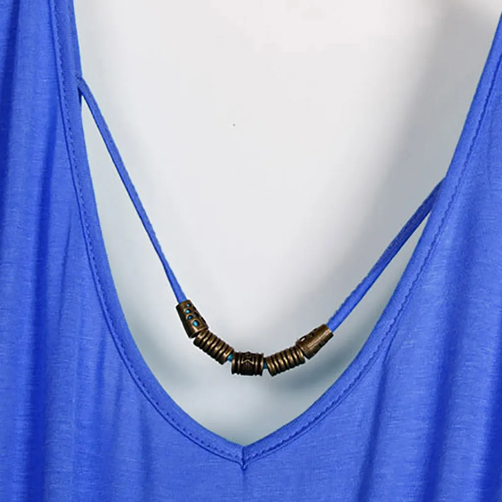 Женское пляжное платье с глубоким вырезом шелковое мини лямкой на шее и юбкой в