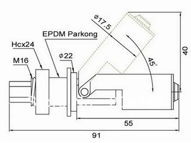 Plastic Side Mounted Liquid Level Float Sensor Switch EPDM 220V ZPC4 | Обустройство дома