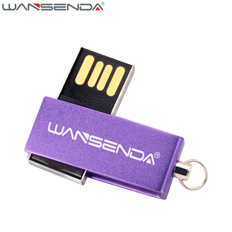 Wansenda Водонепроницаемый миниатюрный usb флеш накопитель 4 ГБ 8 16 32 64 128 цветной