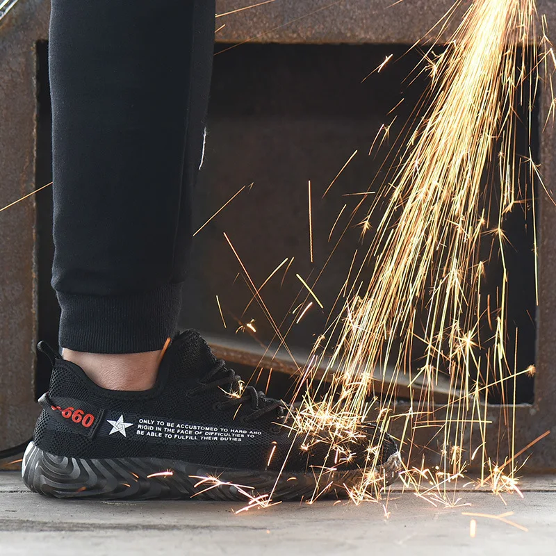 Рабочая обувь унисекс сталь летняя защитная с защитой от проколов мужские и