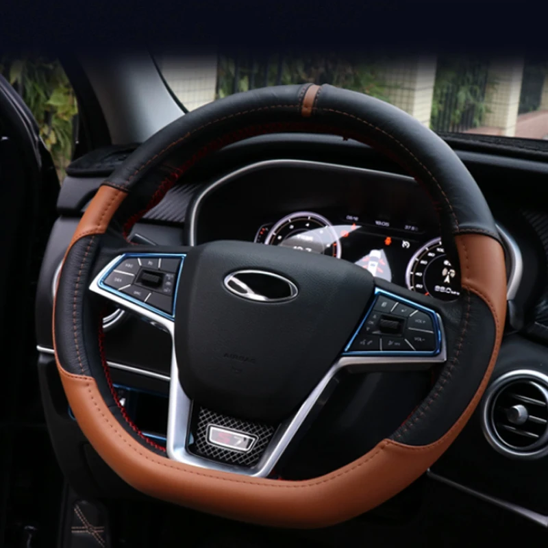 QCBXYYXH автомобильный Стайлинг для JAC Refine S7 2018-подарки чехлы на рулевое колесо