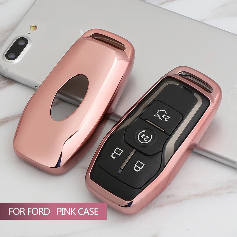 For Ford 2015 2016 Explorer Taurus Mondeo FUSION Mustang F-150 F-450 F-550 LINCOLN MKX MK2 MKC TPU Smart Car Key Case Cover | Автомобили и