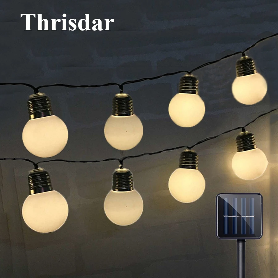 Уличная гирлянда Thrisdar с круглыми шарами 10/20/30 светодиодов|Осветительные