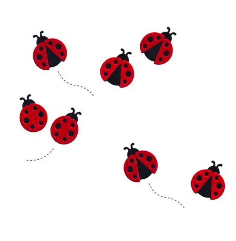 Мини трафарет с Божьими коровками насекомыми металлический для сделай сам
