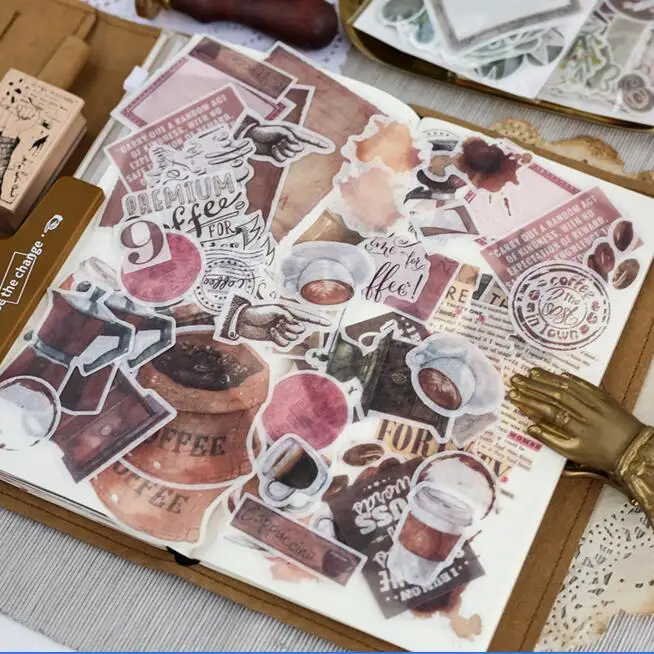 64 шт./упак. винтажная наклейка для скрапбукинга с граффити журнала s мотоцикла