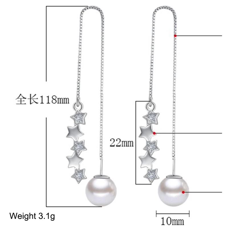 Серьги гвоздики с жемчугом и пятиконечной звездой|pearl earrings|imitation pearl earringsearrings jewelry