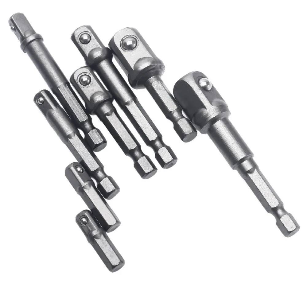 8 шт. гнездо адаптера удара шестигранный хвостовик сверла Мощность удлинитель 1/4