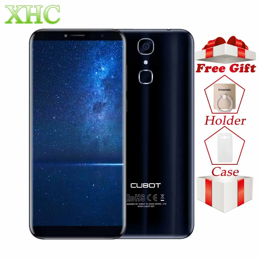 CUBOT X18 5 7 ''ОЗУ 3 Гб ПЗУ 32 Смартфон отпечаток пальца ID Android 0 MTK6737T четырехъядерный
