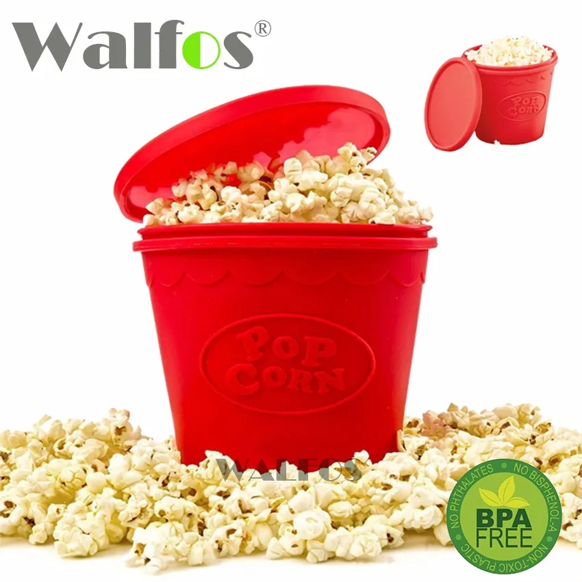 WALFOS As Seen On tv силиконовый контейнер для попкорна DIY силиконовая СВЧ Попкорн ведро