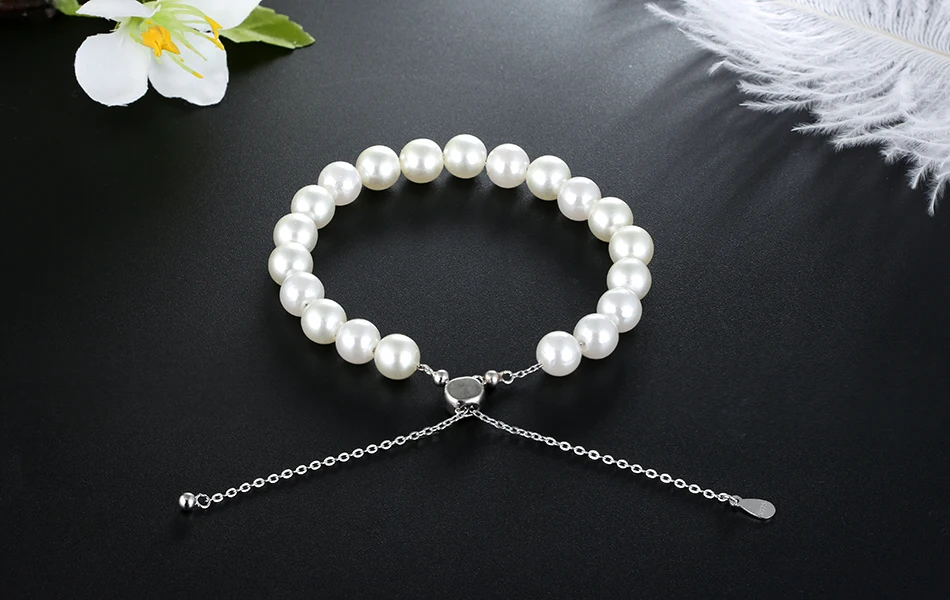 ORSA JEWELS, Настоящее серебро 925 пробы, женские браслеты и браслеты с бусинами, кошачий глаз, жемчужные женские серебряные ювелирные изделия SB36