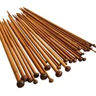Набор спиц для вязания, 36 шт., 25 см, бамбуковый вязальный крючок дюйма, 18 размеров