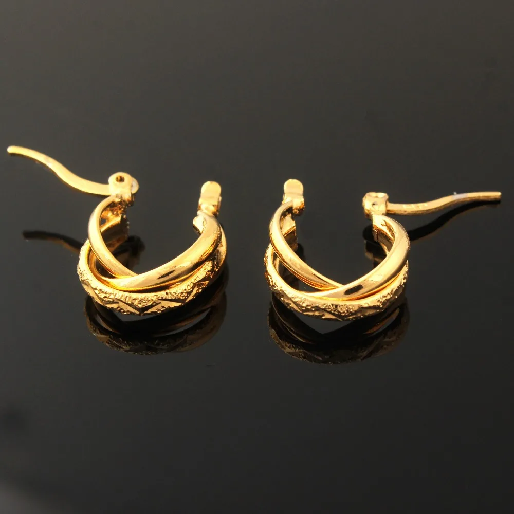 Новое Поступление Золотые серьги кольца для женщин/Золотые ювелирные изделия